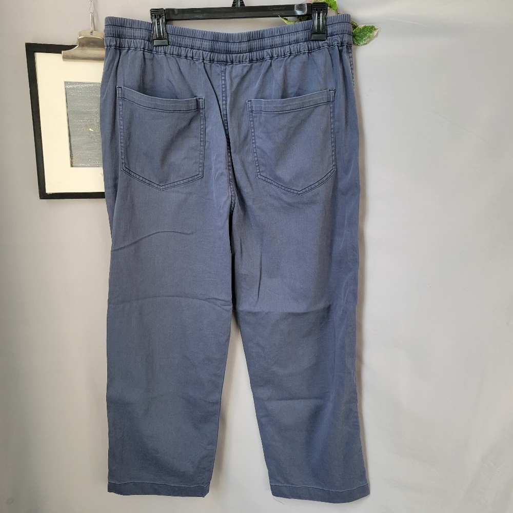 Faherty Essential Drawstring Cotton Modal Linen Blend Pants In Blue L‎ - Picture 8 of 14